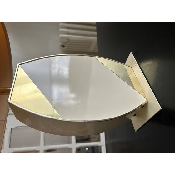 Image 1 of Vintage beige en gouden lamp voor Maison le Dauphin, 1970