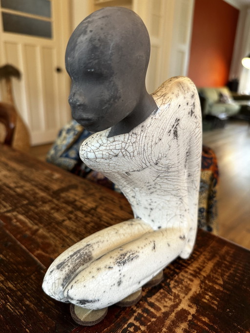 Raku Beeldje Beeld Figuur 