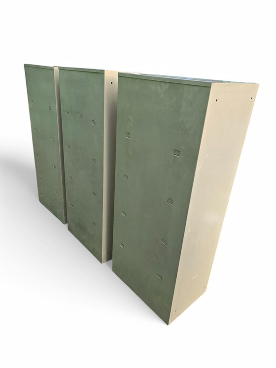 Image 1 of Set van 3 Vintage 70's metalen meubels met kleppen