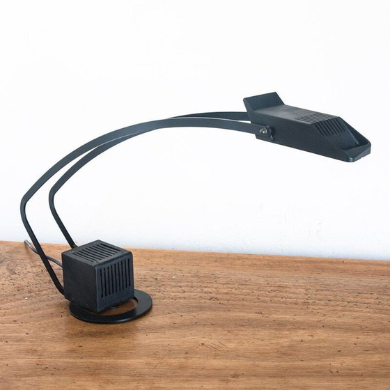 Image 1 of Vintage beschilderd metalen en chromen bureaulamp "Nutria", Spanje 1980