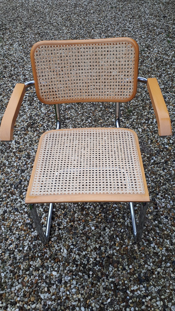 Image 1 of 6x Marcel Breuer Cesca stoelen