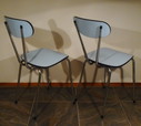 2x Vintage keukenstoel formica