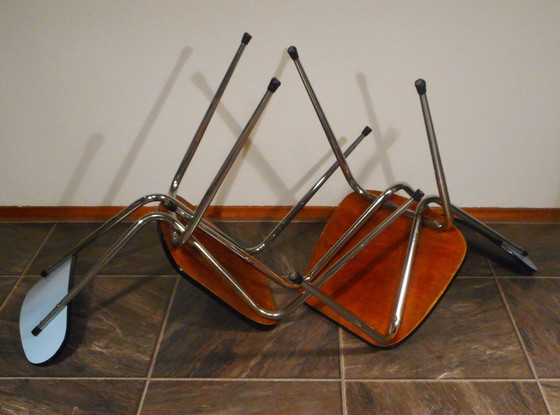 Image 1 of 2x Vintage keukenstoel formica