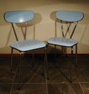 2x Vintage keukenstoel formica