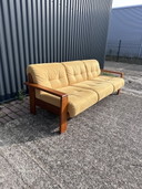Vintage 3 zits teak bank