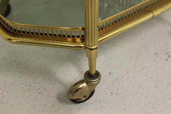 Image 1 of Vintage Franse Barcart, serveerwagen