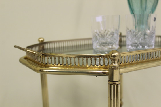 Image 1 of Vintage Franse Barcart, serveerwagen