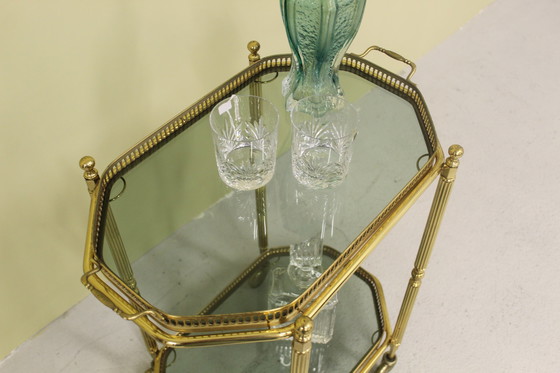 Image 1 of Vintage Franse Barcart, serveerwagen