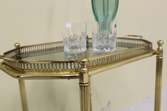 Image 1 of Vintage Franse Barcart, serveerwagen