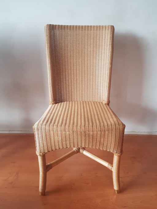 4x Lloyd Loom stoelen (rattan)