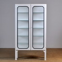 Gerestaureerde Vintage medische kast van IJzer en Glas , jaren 70