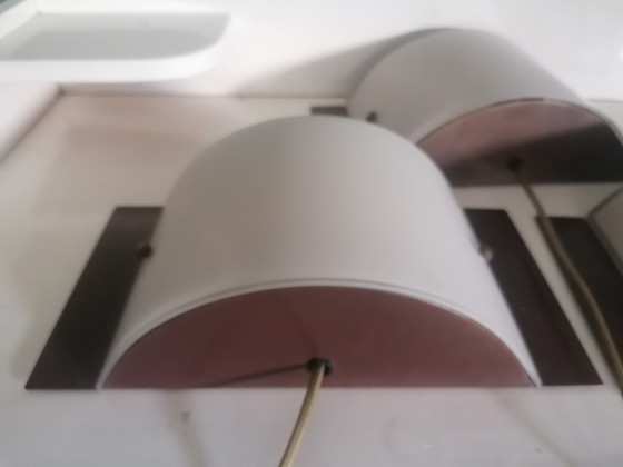 Image 1 of 3x Vintage Italiaanse wandlamp