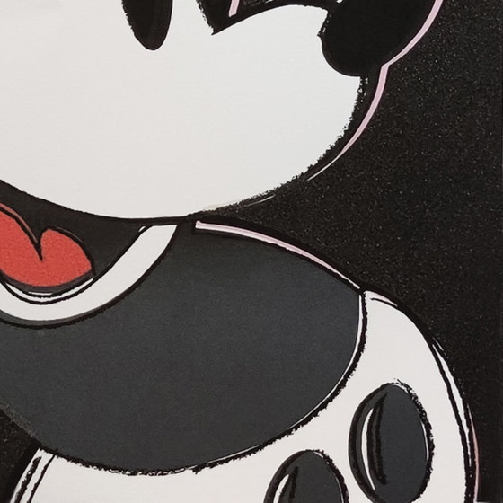 Image 1 of Vintage Andy Warhol "Mickey Mouse" Limited Edition lithografie door Leo Castelli