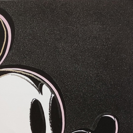 Image 1 of Vintage Andy Warhol "Mickey Mouse" Limited Edition lithografie door Leo Castelli