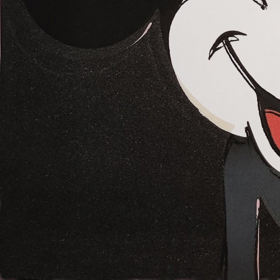 Image 1 of Vintage Andy Warhol "Mickey Mouse" Limited Edition lithografie door Leo Castelli