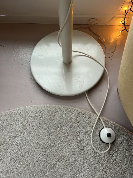 Image 1 of Vintage Witte Bollen Vloerlamp