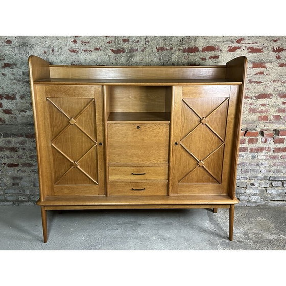 Image 1 of Vintage eikenhouten secretaire, 1950