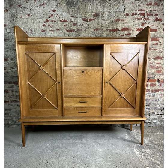 Image 1 of Vintage eikenhouten secretaire, 1950