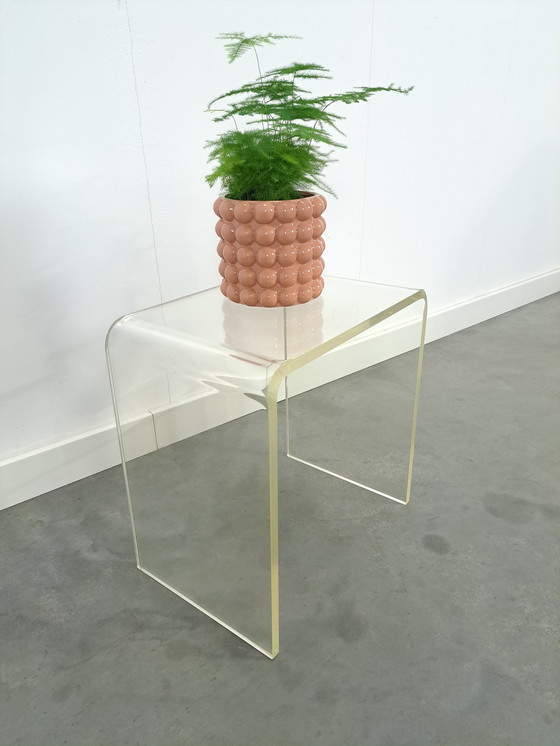 Image 1 of Kunststof Hoge Gebogen Plexiglas Tafel