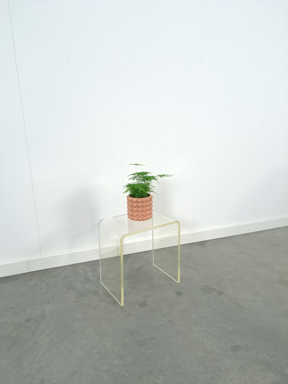 Image 1 of Kunststof Hoge Gebogen Plexiglas Tafel