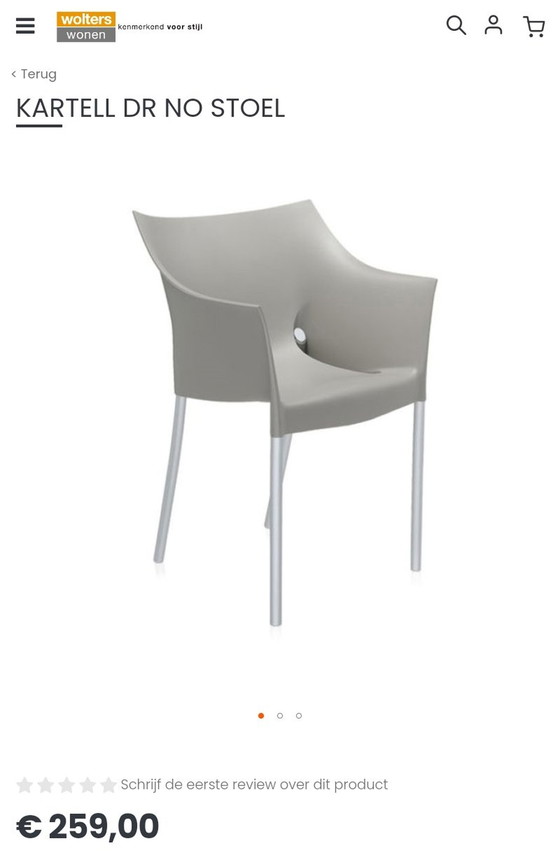 Image 1 of 8X Kartell Dr. No Stoel - Philippe Starck