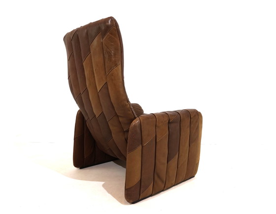 Image 1 of De Sede DS 50 patchwork leren fauteuil