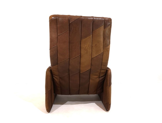 Image 1 of De Sede DS 50 patchwork leren fauteuil