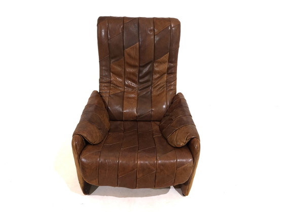 Image 1 of De Sede DS 50 patchwork leren fauteuil