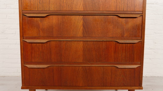 Image 1 of Vintage Deense Ladekast | Teak | 6 Lades | 121 Cm