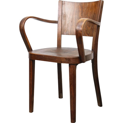 Vintage model B47 fauteuil in gebogen hout van Michael Thonet, 1920