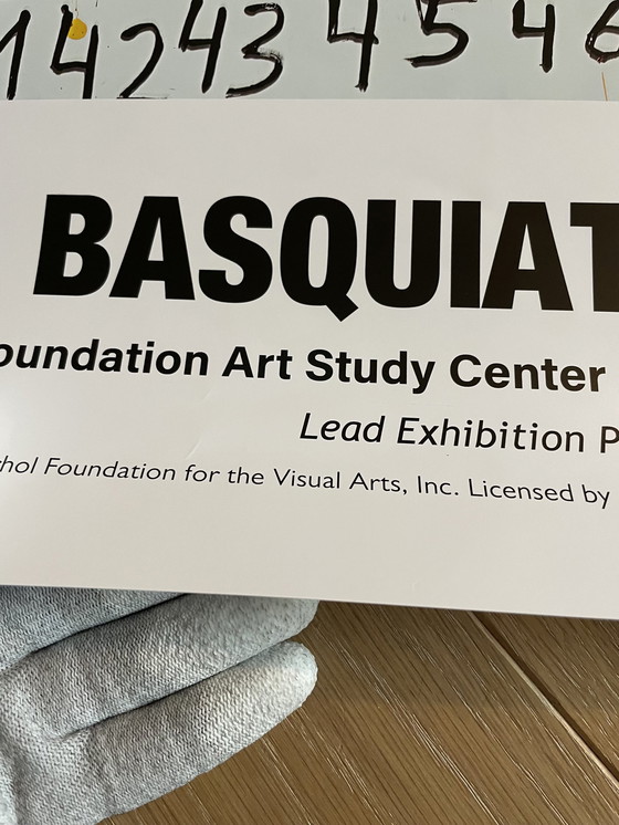 Image 1 of Andy Warhol (1928-1987)&Jean Michel Basquiat (1960-1988), Paramount, 1984 Exibition Poster, Copyright 2023 The Andy Warhol Found