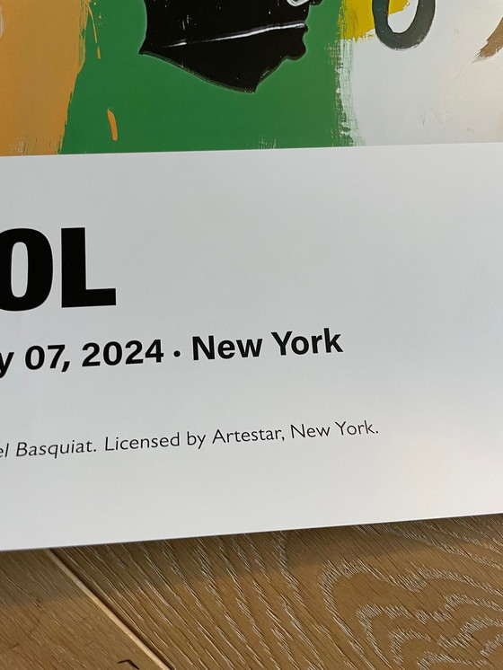 Image 1 of Andy Warhol (1928-1987)&Jean Michel Basquiat (1960-1988), Paramount, 1984 Exibition Poster, Copyright 2023 The Andy Warhol Found