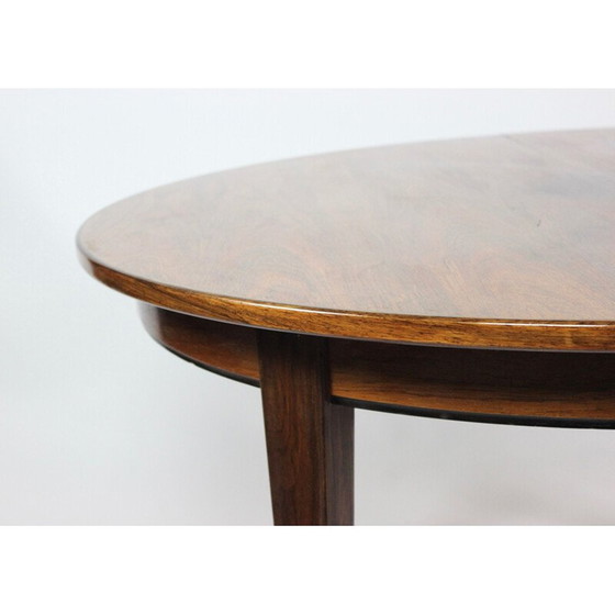 Image 1 of Vintage palissander tafel met drie verlengstukken ontworpen door Omann Junior, 1960