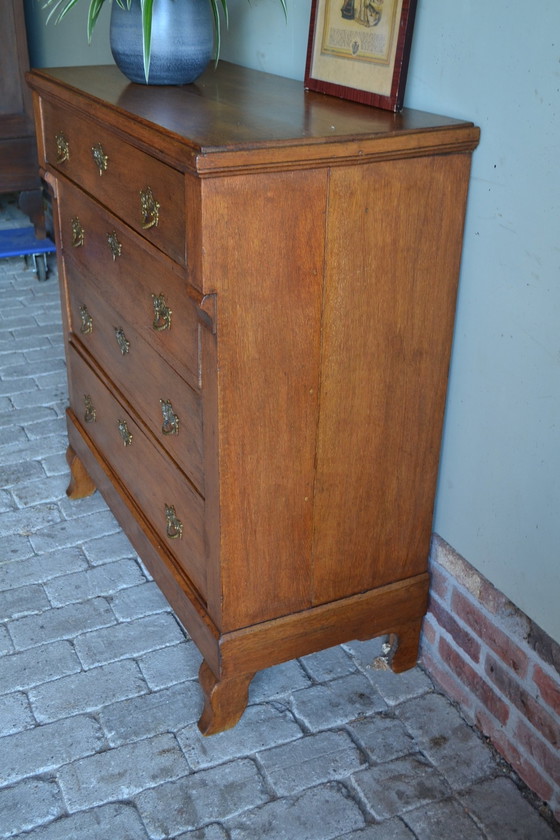 Image 1 of Antieke Eiken Empire Ladekast, Dressoir, Commode.