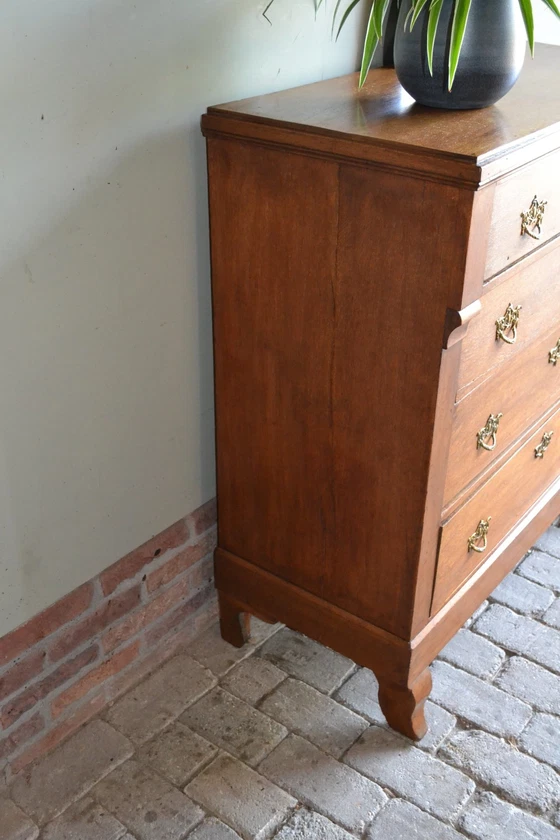 Image 1 of Antieke Eiken Empire Ladekast, Dressoir, Commode.