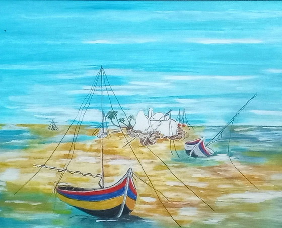 Image 1 of Tineke Van Steenbergen, Strand Met Moskee 