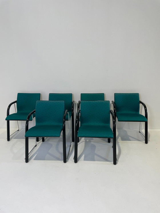 Image 1 of 6x Thonet eetkamerstoelen/vergaderstoelen