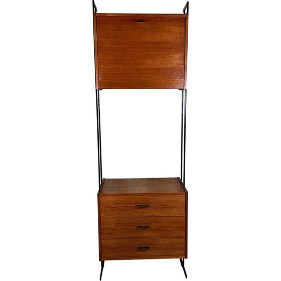 Image 1 of Vintage modulaire teakhouten opbergkast, 1960