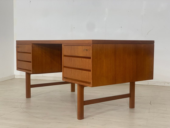 Image 1 of Omann junior teak bureau model 76