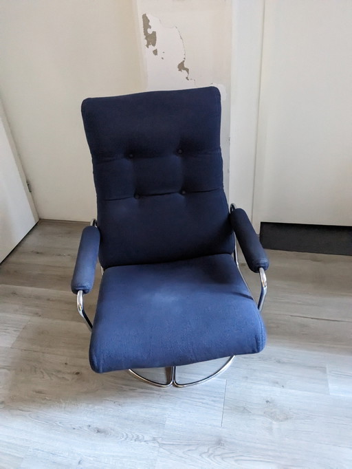 Vintage Gelderland Draaifauteuil Van Jan Des Bouvrie