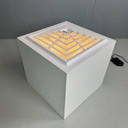 Vintage kubus vloerlamp