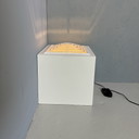 Vintage kubus vloerlamp