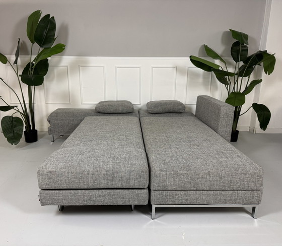 Image 1 of Brühl Fourtwo Designer Sofa Stoffen Bank Bed Vier Twee Grijs