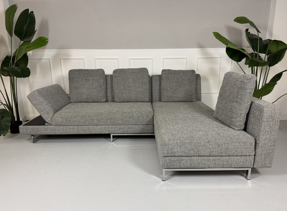 Image 1 of Brühl Fourtwo Designer Sofa Stoffen Bank Bed Vier Twee Grijs