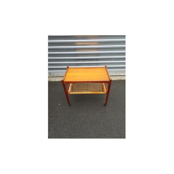 Image 1 of Vintage Scandinavische serveertafel in teakhout