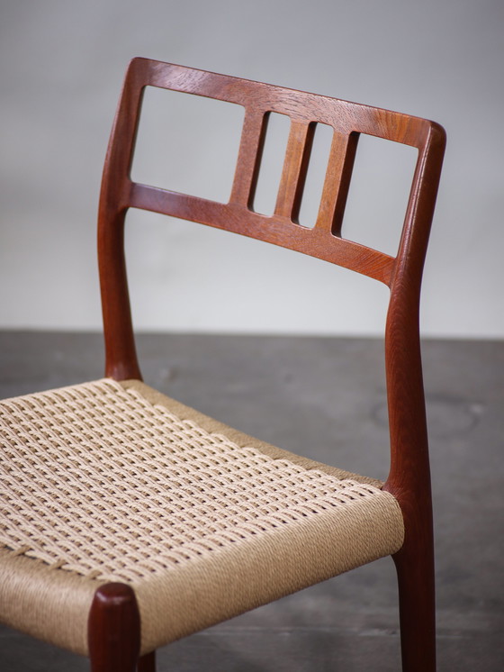 Image 1 of 6x N.O. Møller 79 eetkamerstoelen Deens design teak