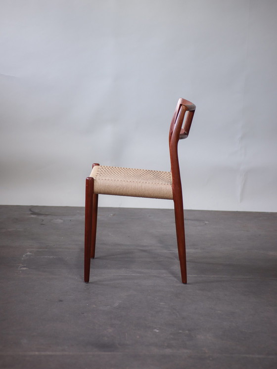 Image 1 of 6x N.O. Møller 79 eetkamerstoelen Deens design teak