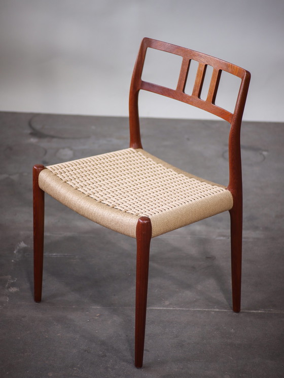 Image 1 of 6x N.O. Møller 79 eetkamerstoelen Deens design teak