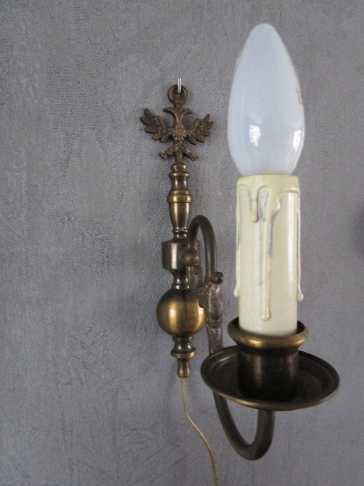 Vintage Wandlamp Art Nouveau Stijl