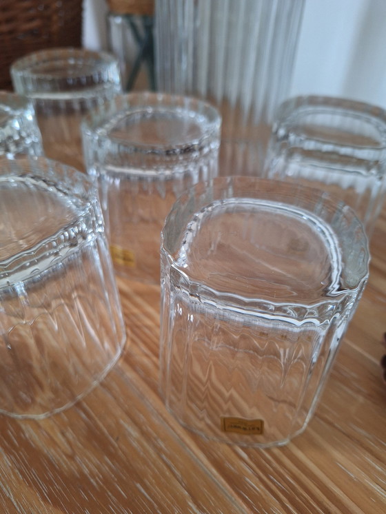 Image 1 of Gestreepte whiskyglazen en karaffen